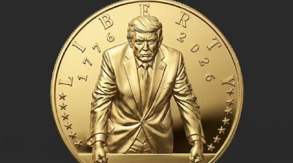 Trezoreria SUA aprobă baterea unei monede de aur cu efigia lui Trump