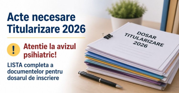 Titularizare 2026: Calendarul oficial și condițiile de înscriere pentru candidații la posturile din învățământ