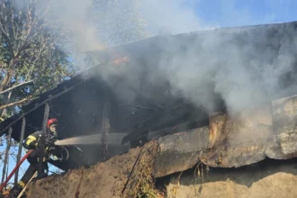 Tragedie în Giurgiu: un bărbat a murit într-un incendiu izbucnit în gospodărie